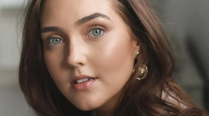 Woman with natural-looking skin